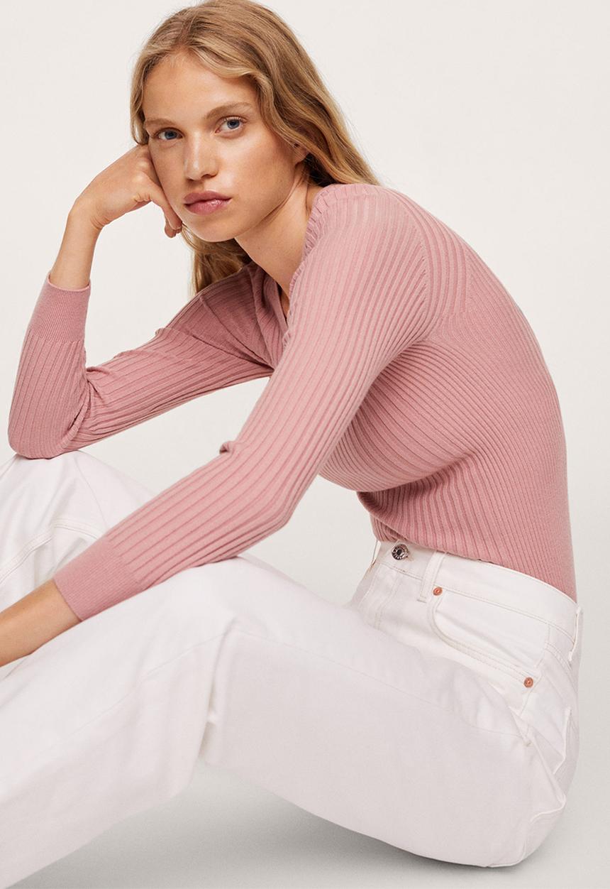 MANGO - Sweater goleta - pink