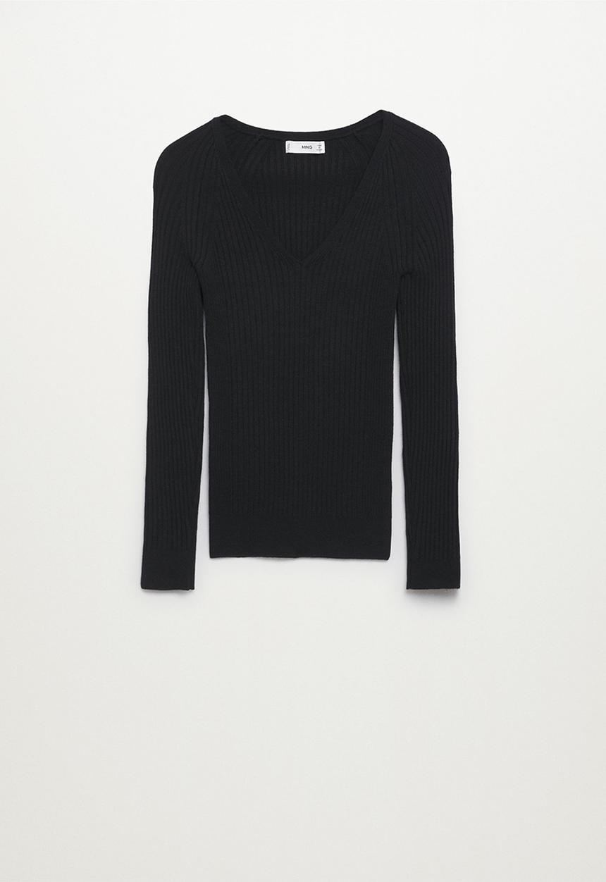MANGO - Sweater goleta - black