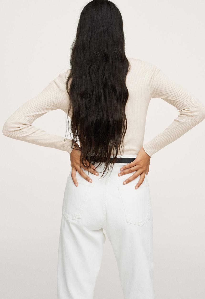 MANGO - Sweater stairs - light beige