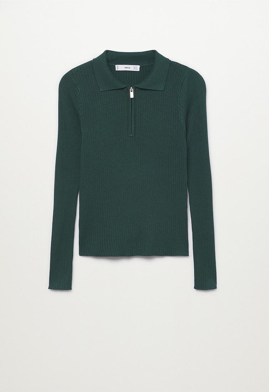 MANGO - Sweater stairs - bright green