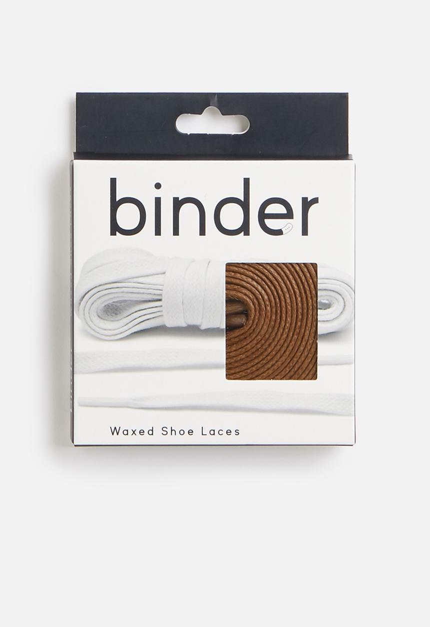 Binder - Waxed shoe laces 160cm - brown