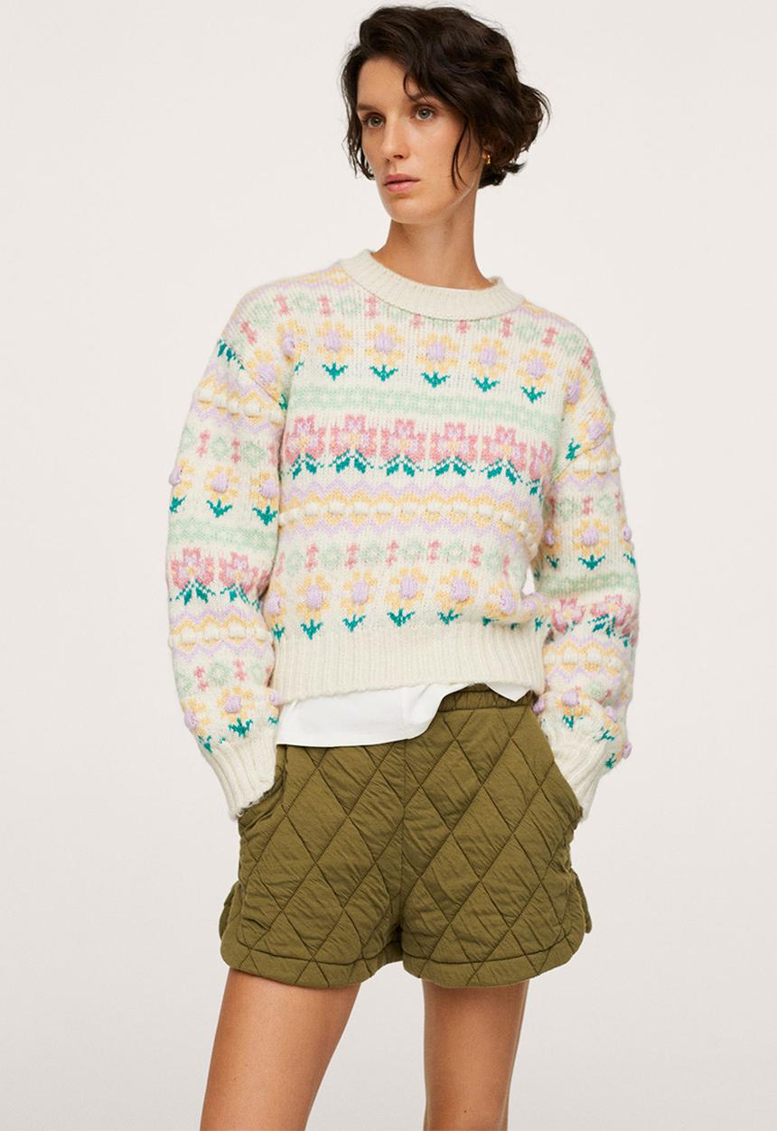 MANGO - Sweater golosina - light beige