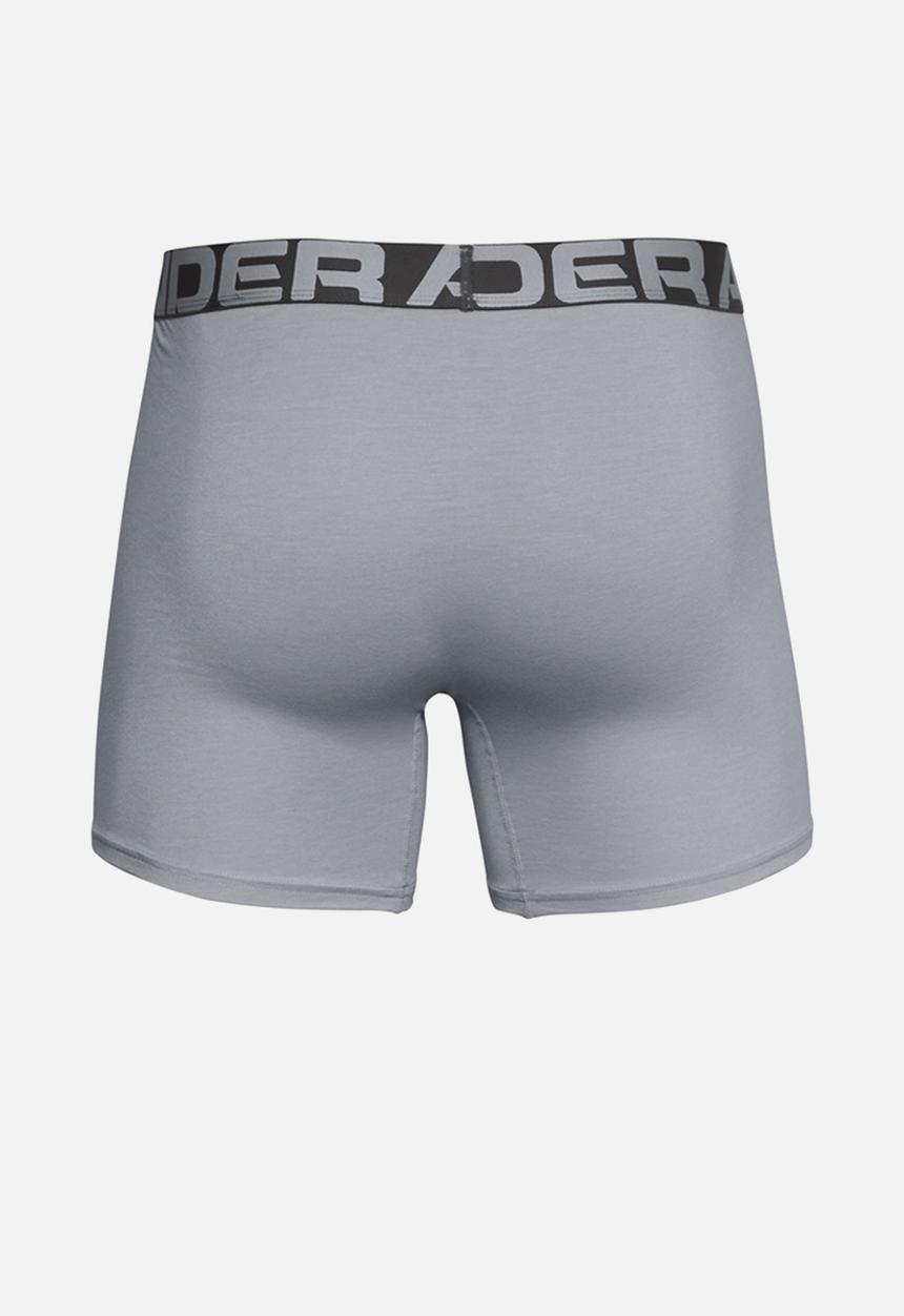 Under Armour - Ua charged cotton 6in 3 pack - grey