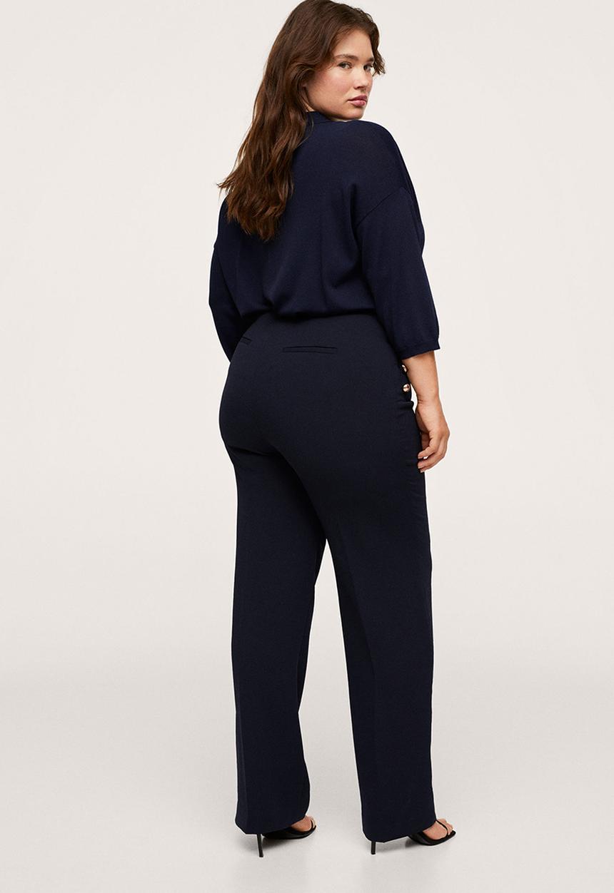 MANGO - Plus trousers lluvia - navy