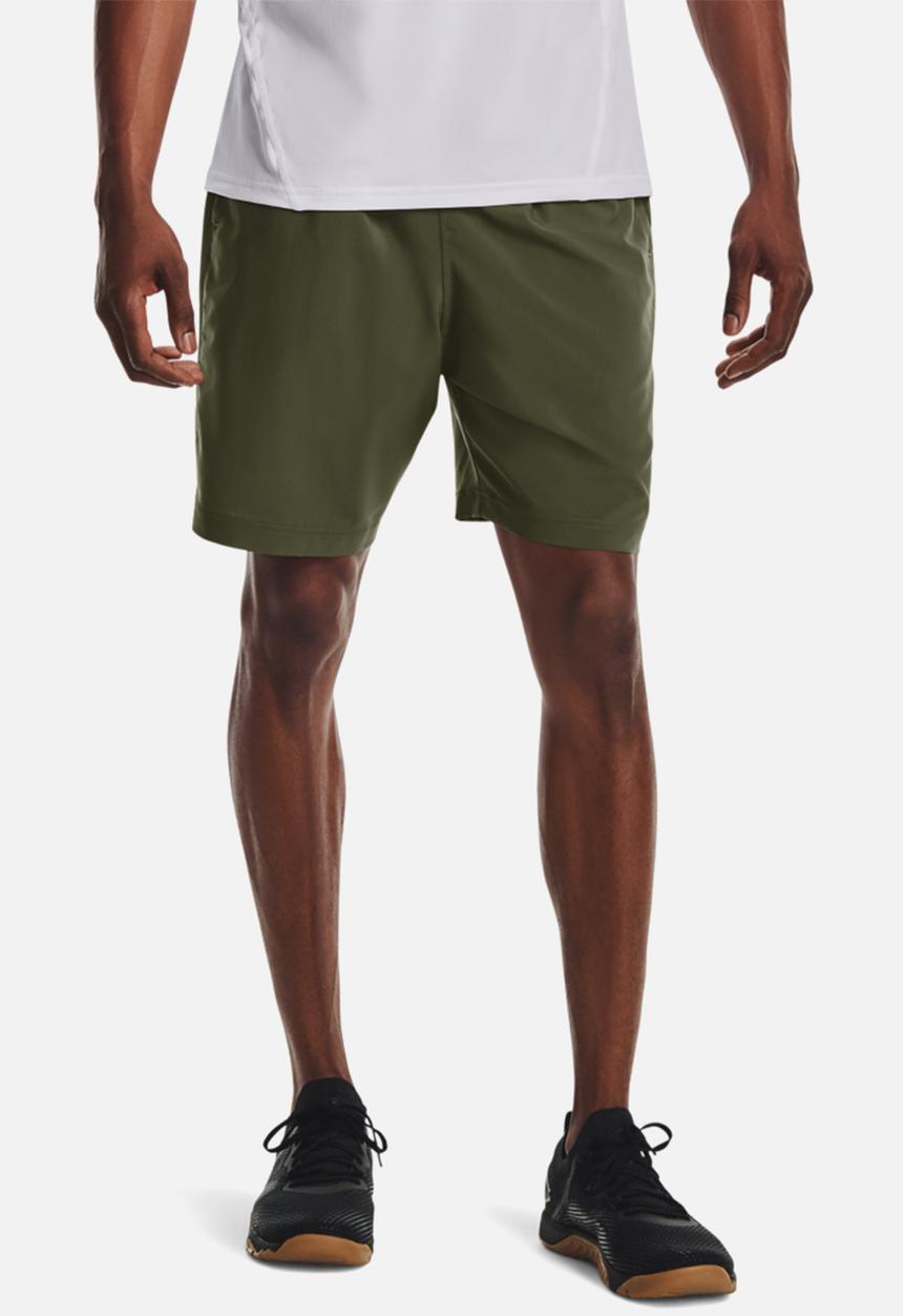 Under Armour - Ua woven wordmark shorts - olive 