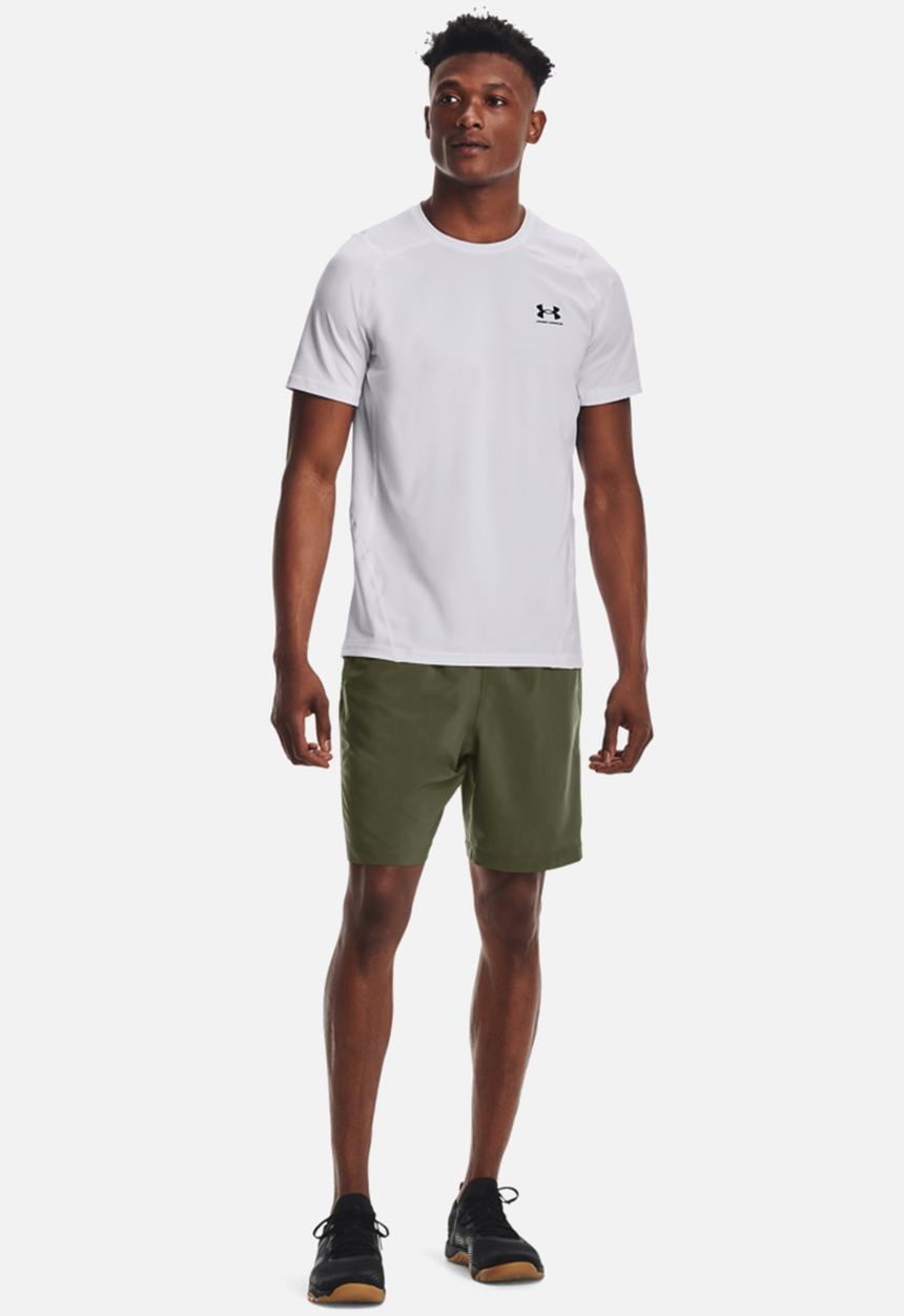 Under Armour - Ua woven wordmark shorts - olive 