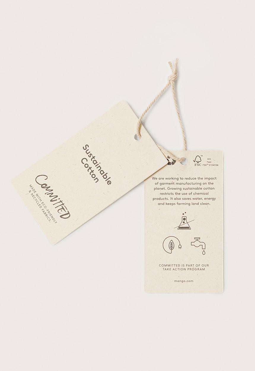 MANGO - T-shirt pstcolor - light beige