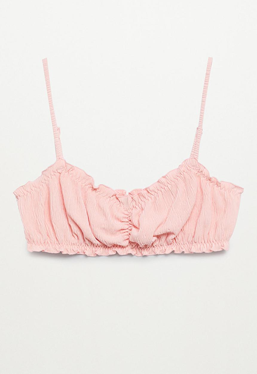 MANGO - Bikini top estela - light/pastel pink