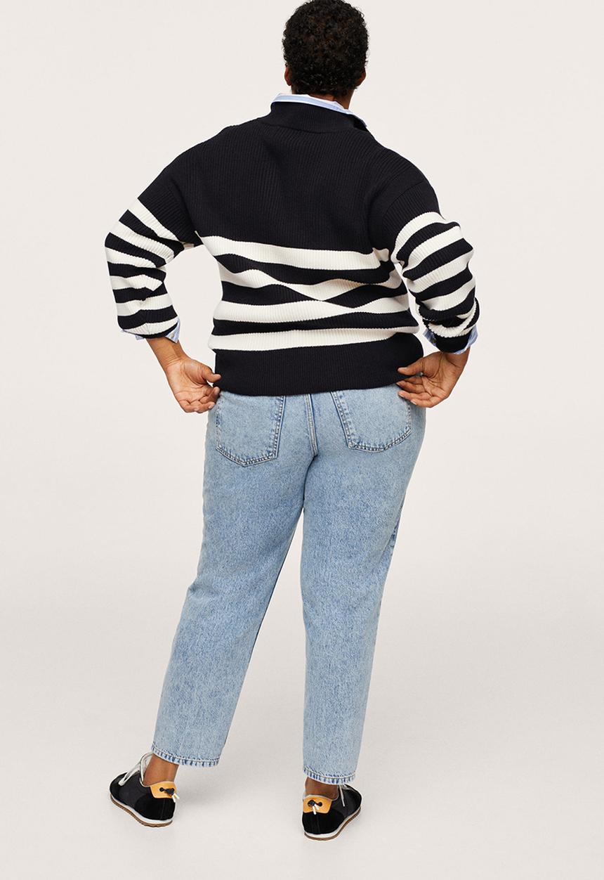 MANGO - Plus sweater mockr - black