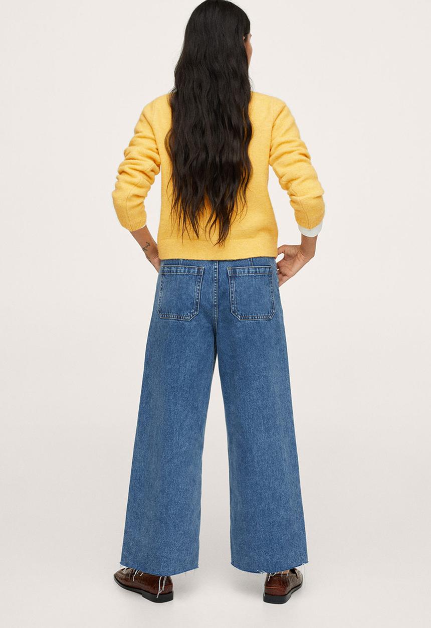 MANGO - Sweater spring - medium yellow