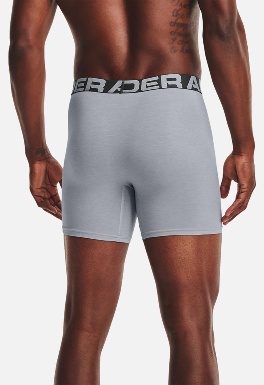 Under Armour - Ua charged cotton 6in 3 pack - grey