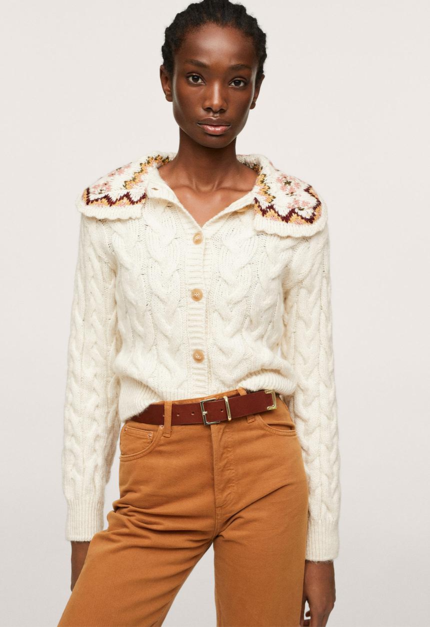 MANGO - Cardigan teodora - light beige