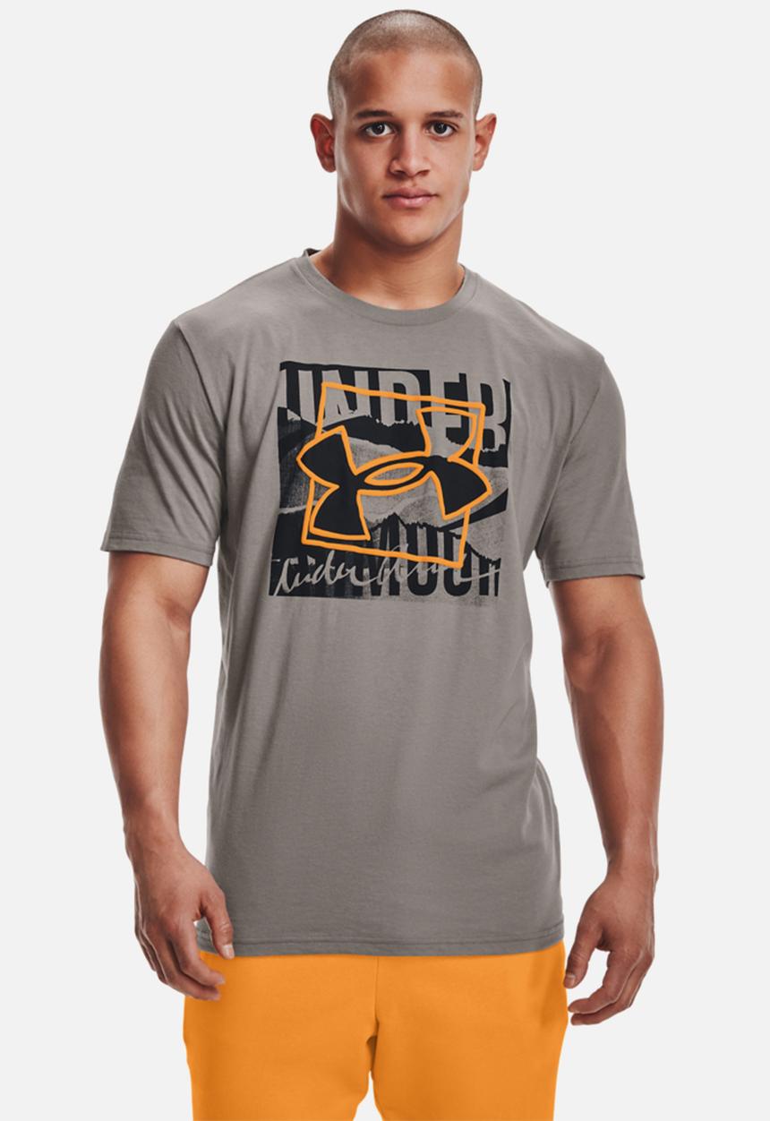 Under Armour - Ua boxed symbol outline short sleeve - dark grey