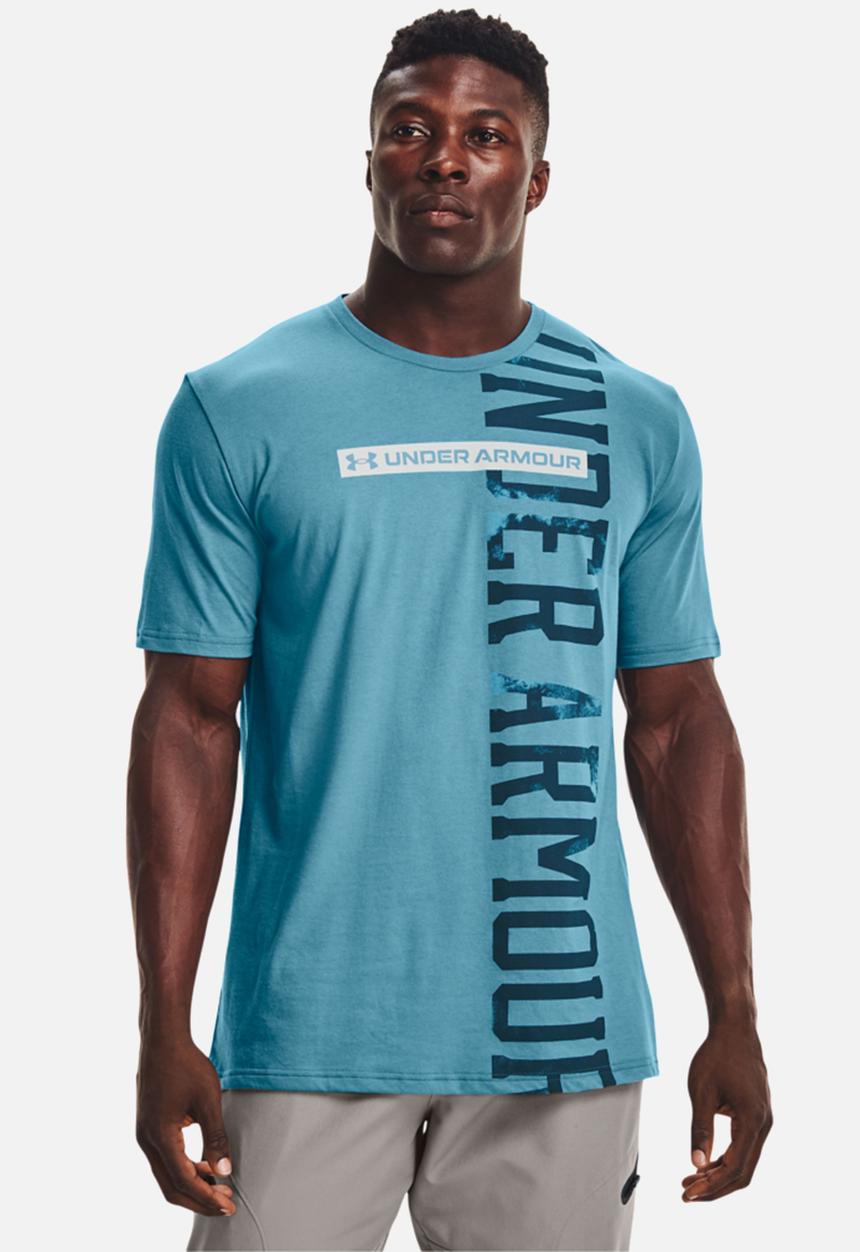 Under Armour - Ua vertical signature short sleeve - blue