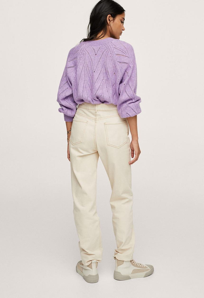 MANGO - Sweater espiga - light pastel purple