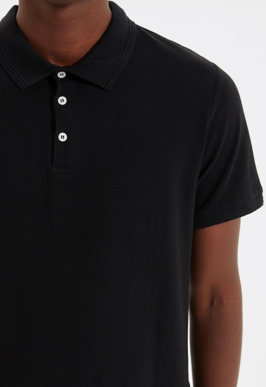 Trendyol - 3 Button placket golfer - black