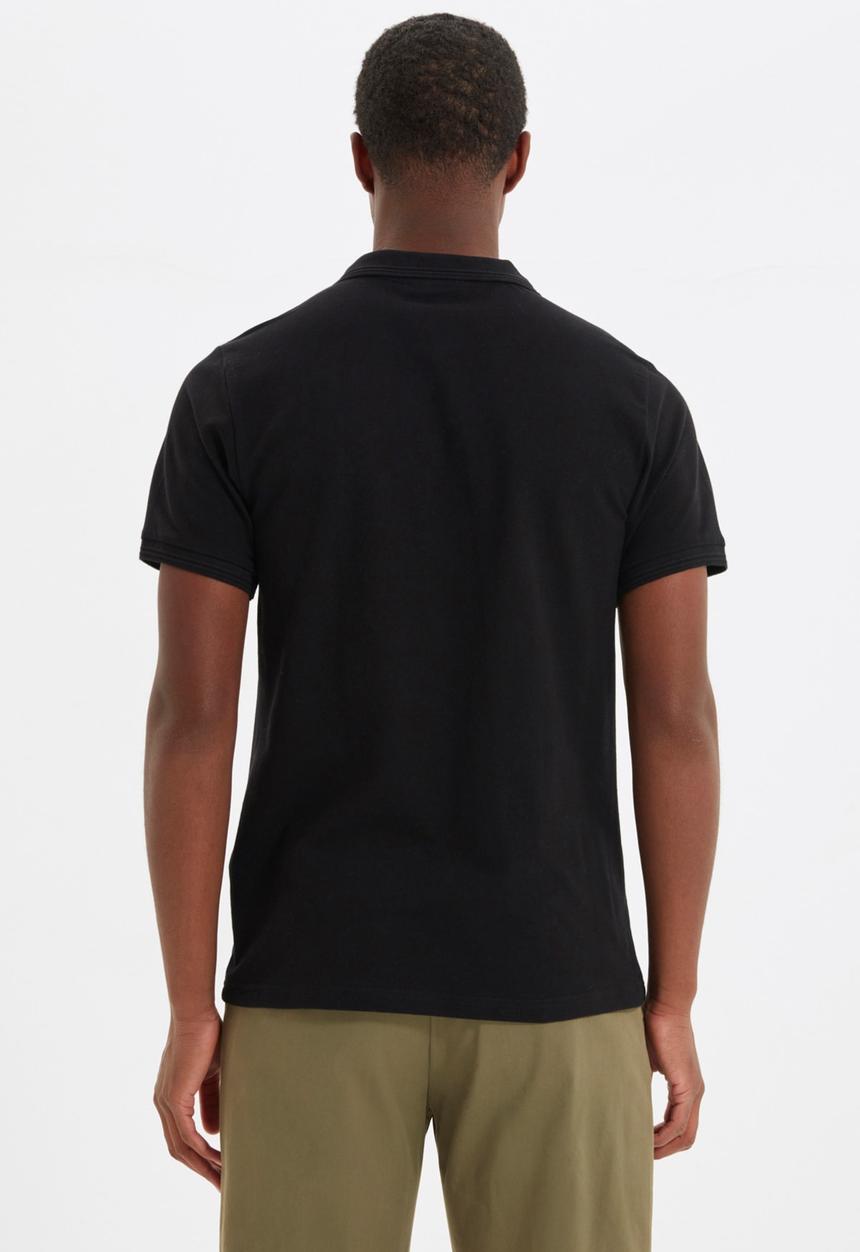 Trendyol - 3 Button placket golfer - black