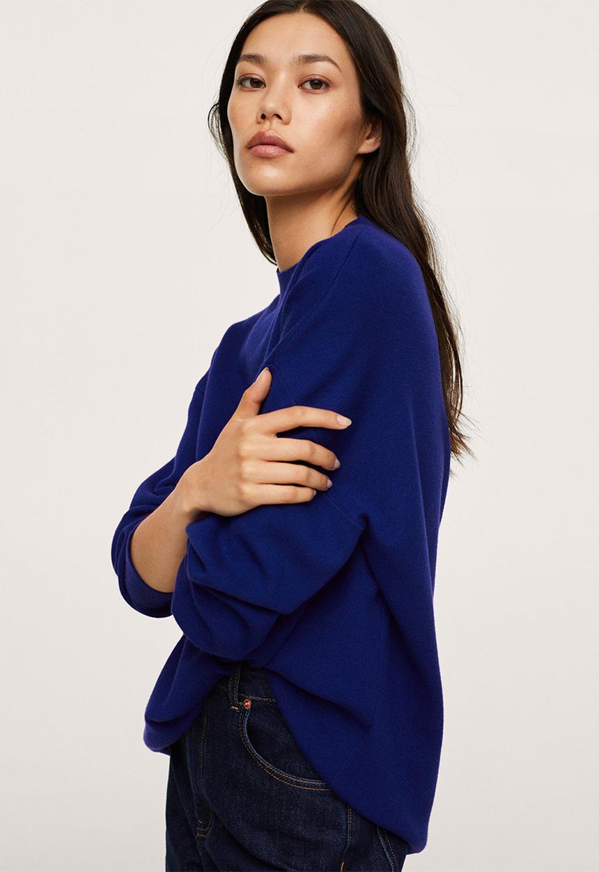 MANGO - Sweater lotus - medium blue