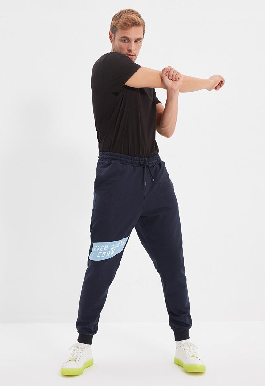 Trendyol - Virgo side stripe jogger - navy