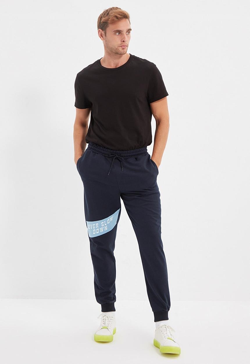Trendyol - Virgo side stripe jogger - navy