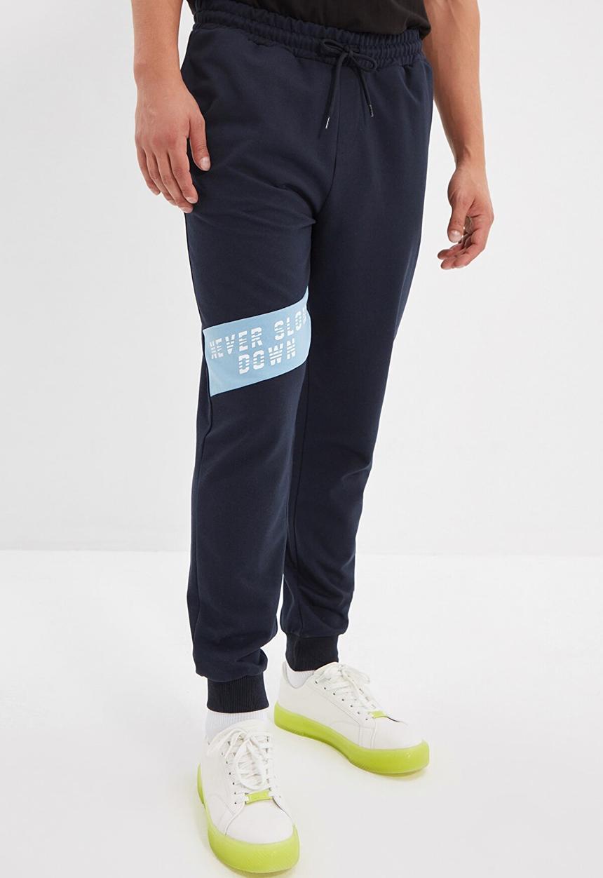 Trendyol - Virgo side stripe jogger - navy