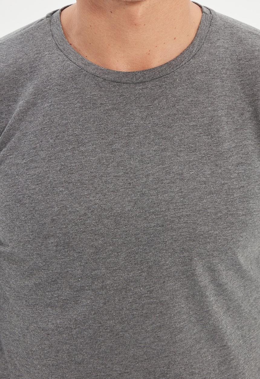 Trendyol - High crew neck long sleeve tee - anthracite