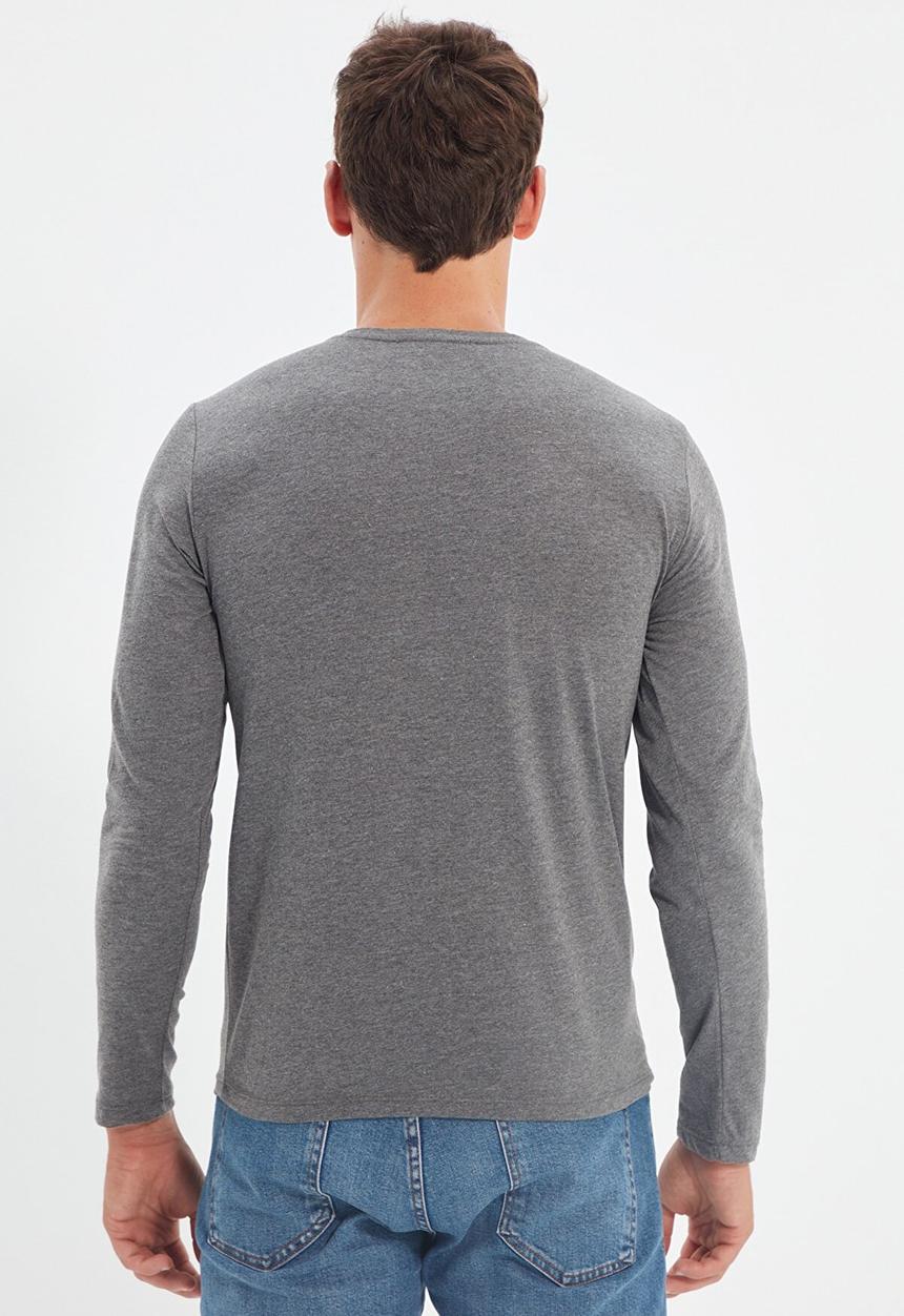 Trendyol - High crew neck long sleeve tee - anthracite