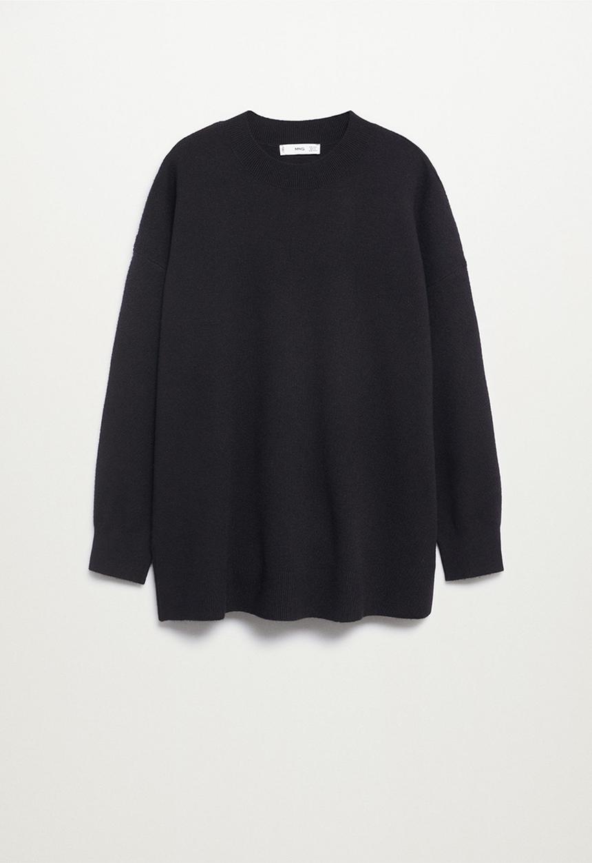 MANGO - Sweater lotus - black