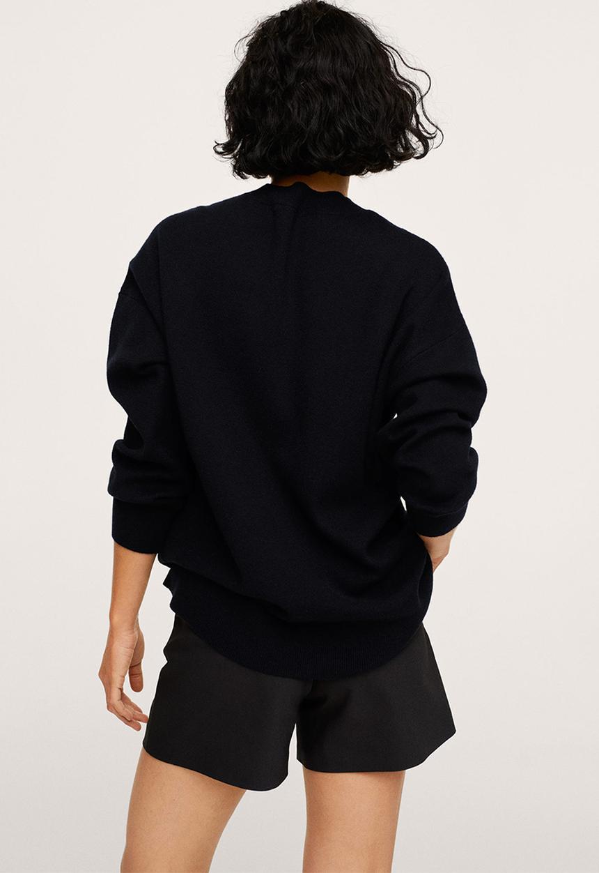 MANGO - Sweater lotus - black