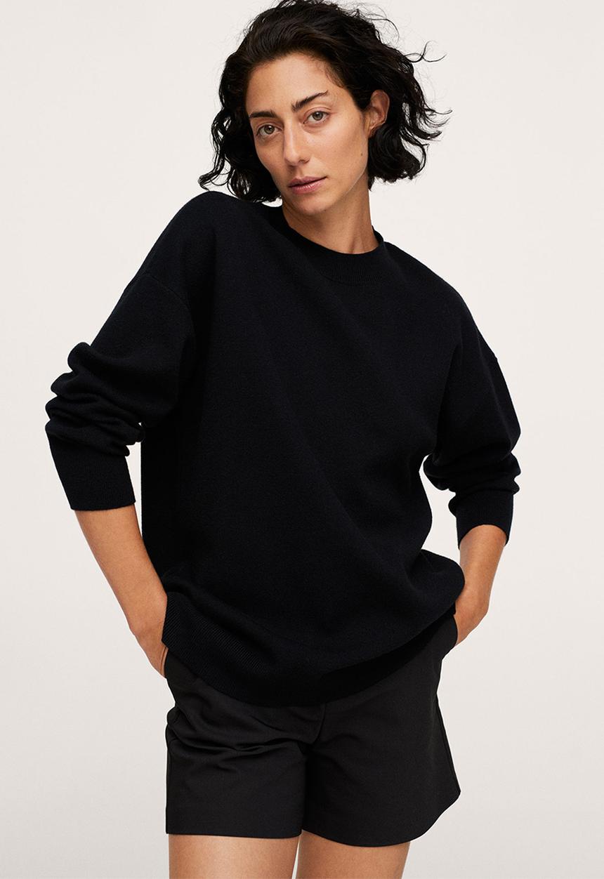MANGO - Sweater lotus - black