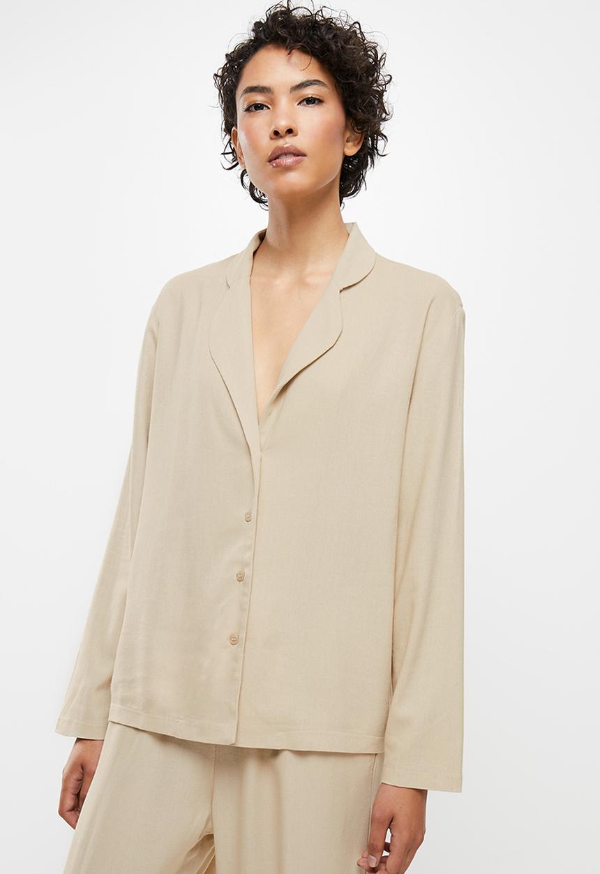 Superbalist - Sleep shirt & pants set - natural