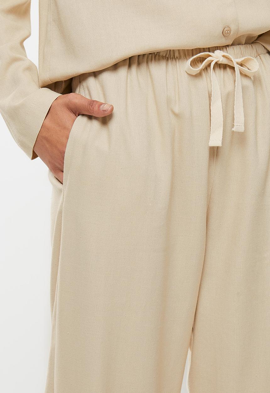 Superbalist - Sleep shirt & pants set - natural
