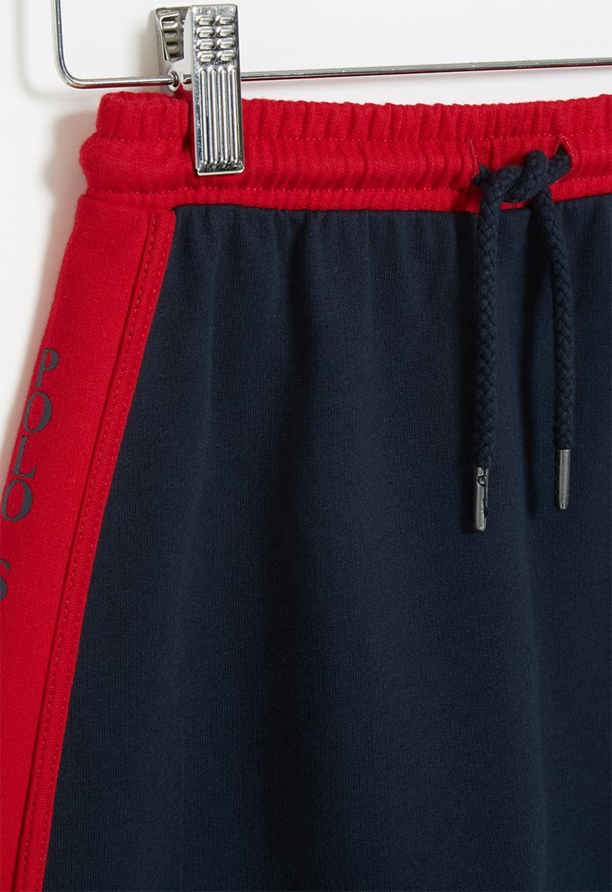 POLO - Girls isla cut & sew printed skirt - navy