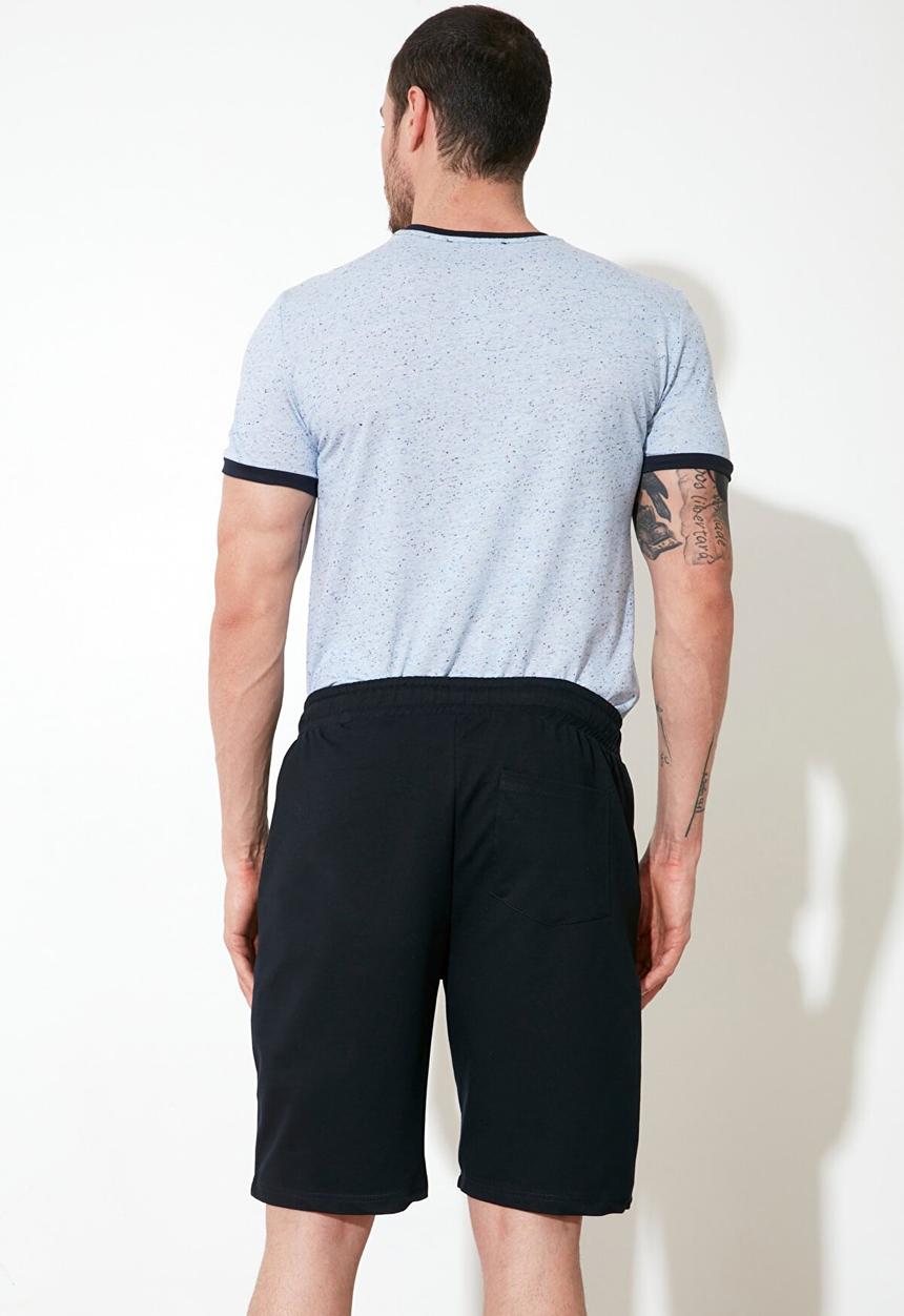 Trendyol - Leg printed shorts - navy