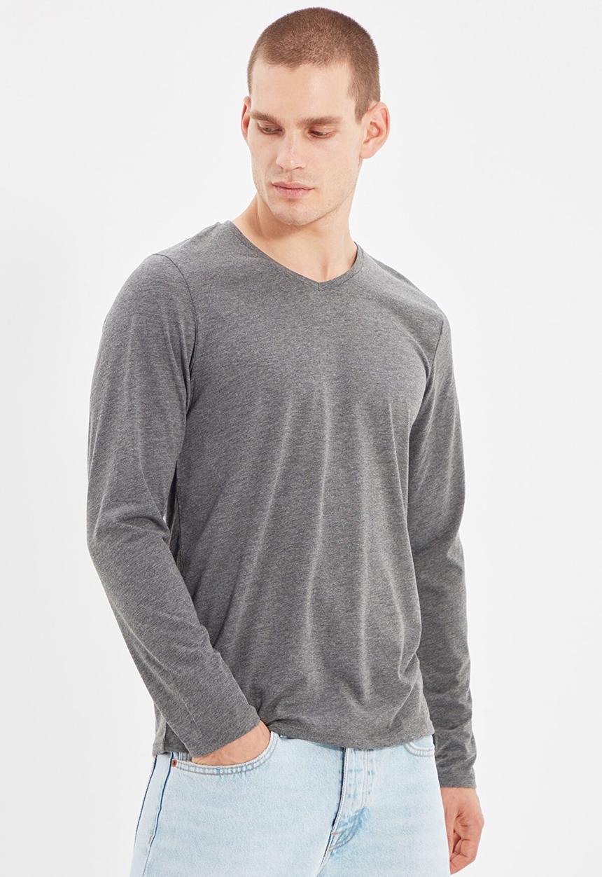 Trendyol - Lonzo long sleeve 2 pack tees - black & grey