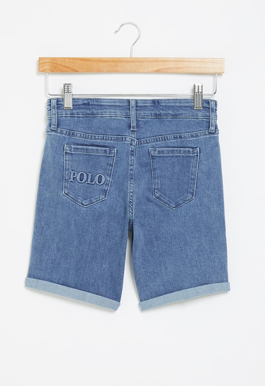 POLO - Girls pjc vivian denim short - light wash