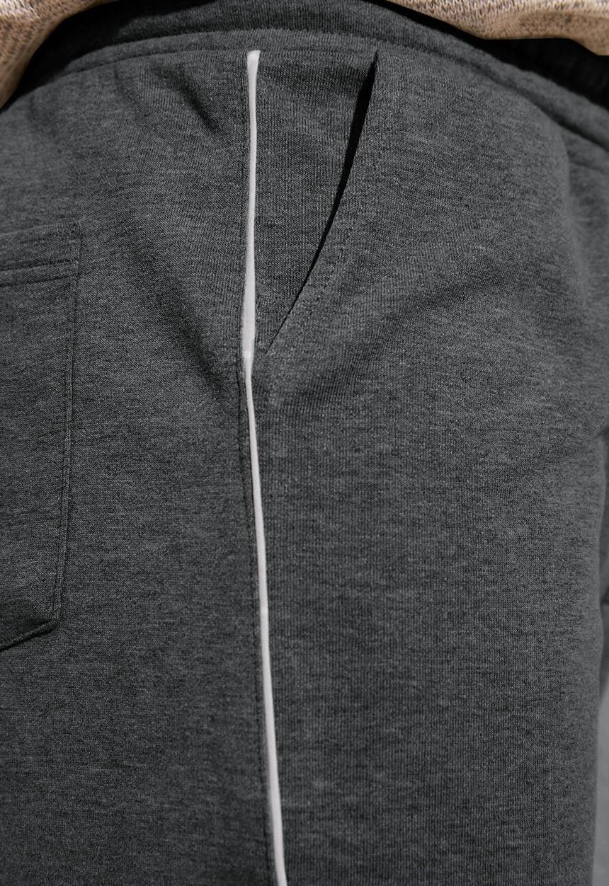Trendyol - Piping detail contrast drawcord shorts - anthracite
