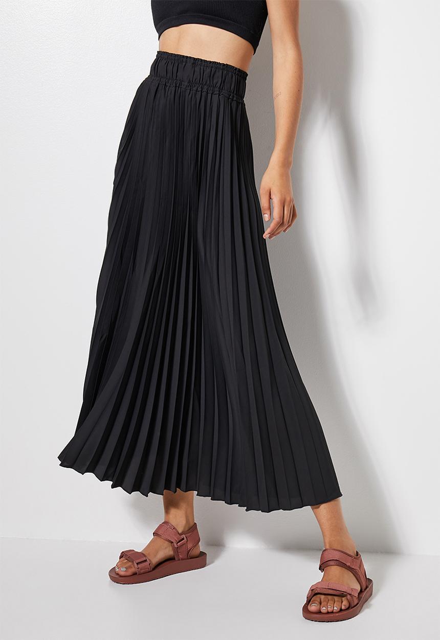 Superbalist - Maxi pleat skirt - black