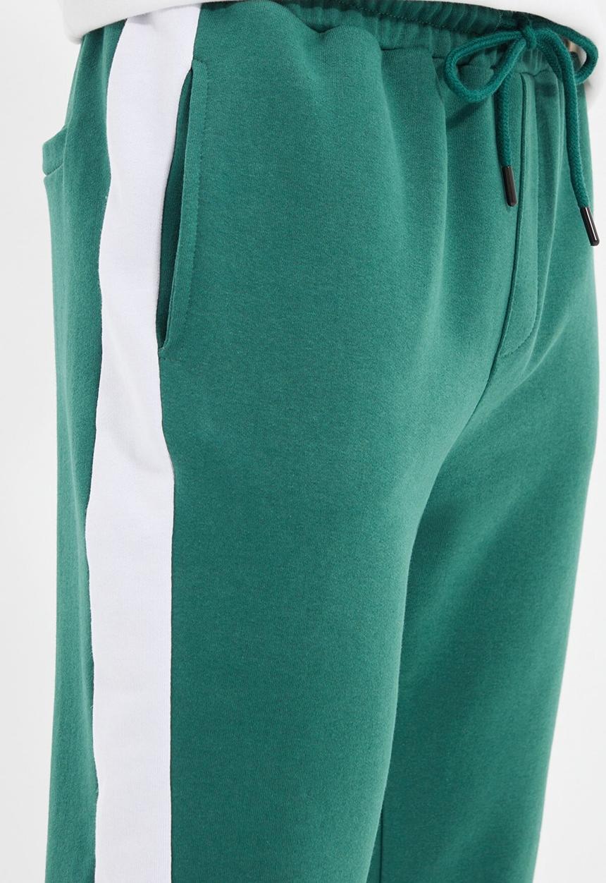 Trendyol - Side tape jogger - emerald green