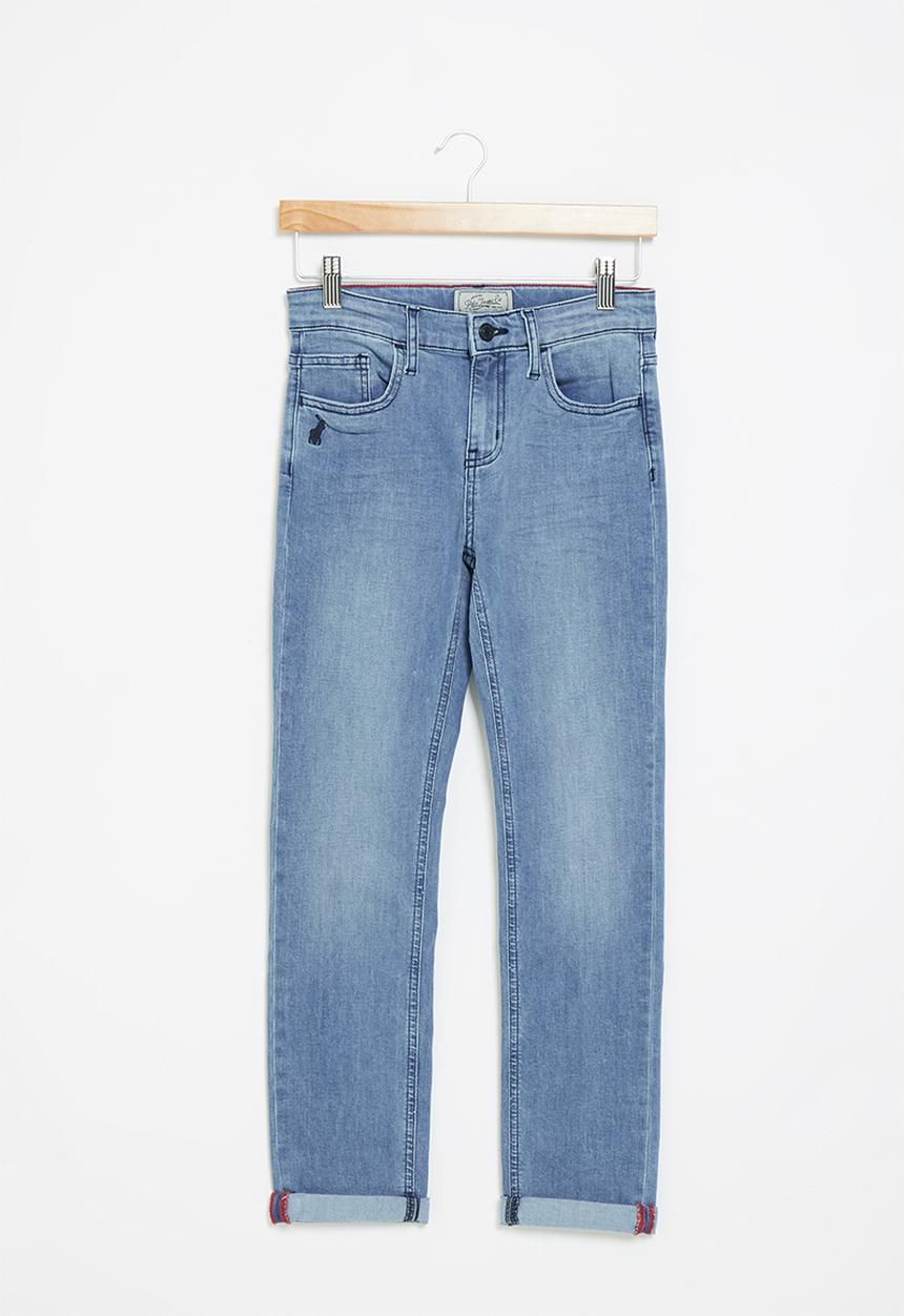 POLO - Boys pjc denis slim fit jean - light wash
