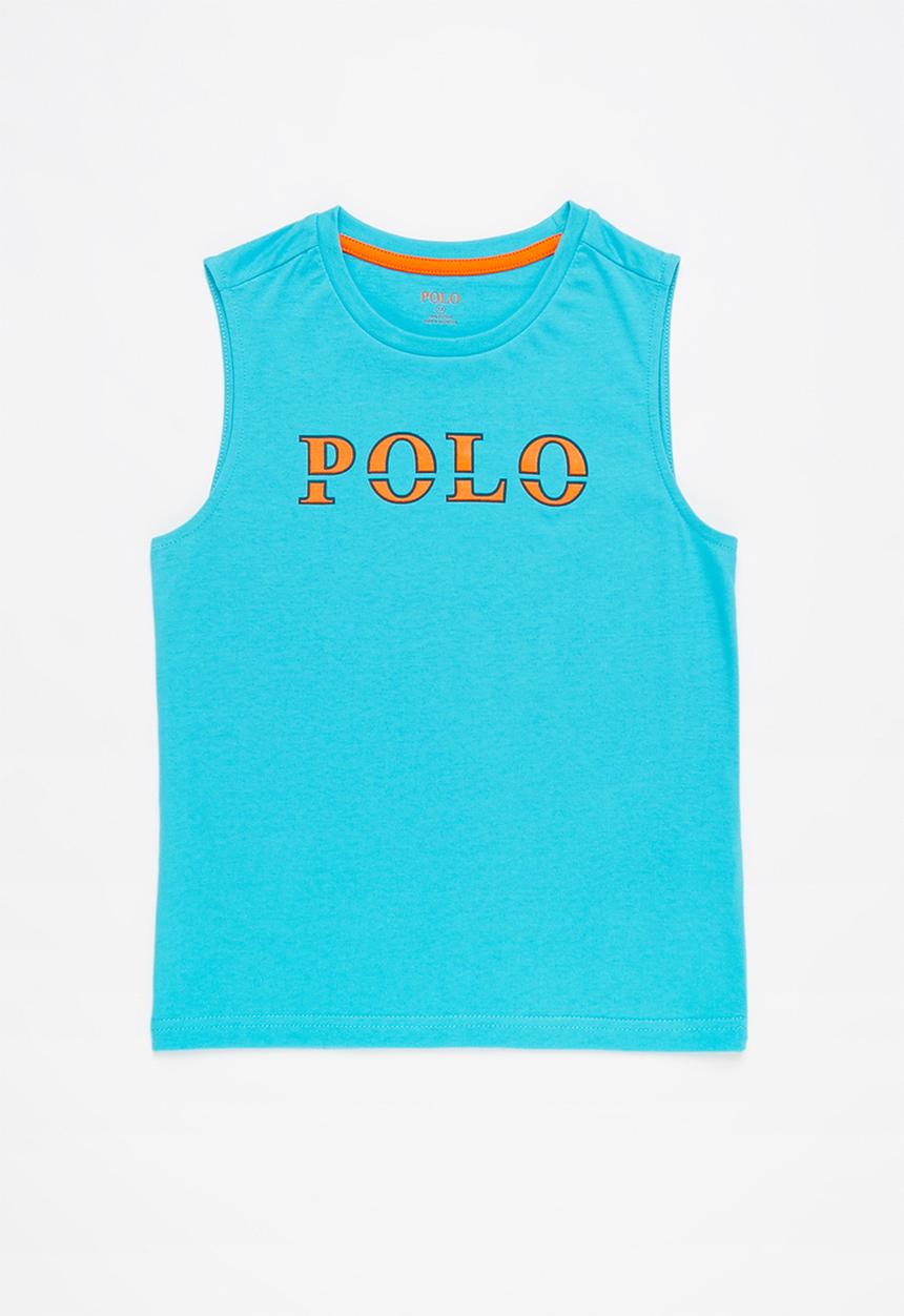 POLO - Boys bryan printed vest - turquoise