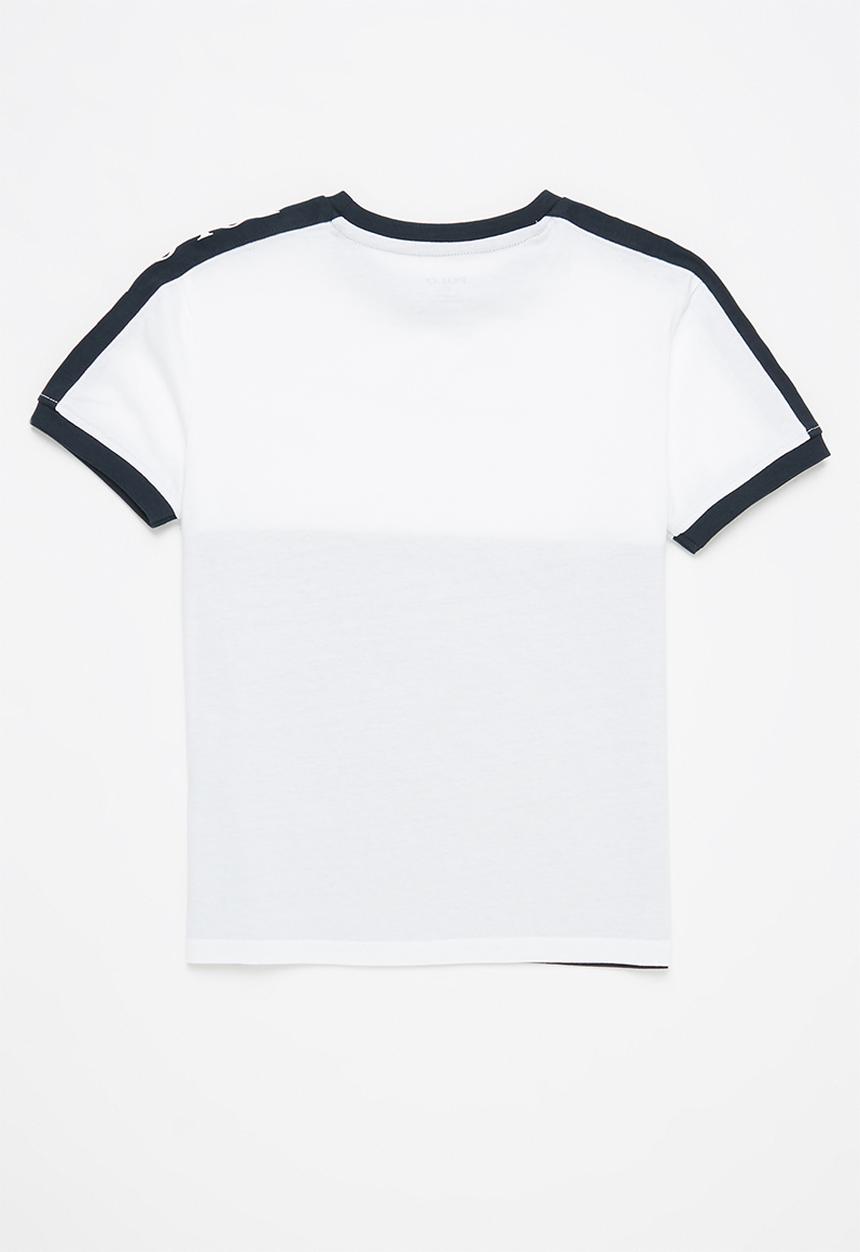 POLO - Boys tyler cut & sew tee - navy & white 
