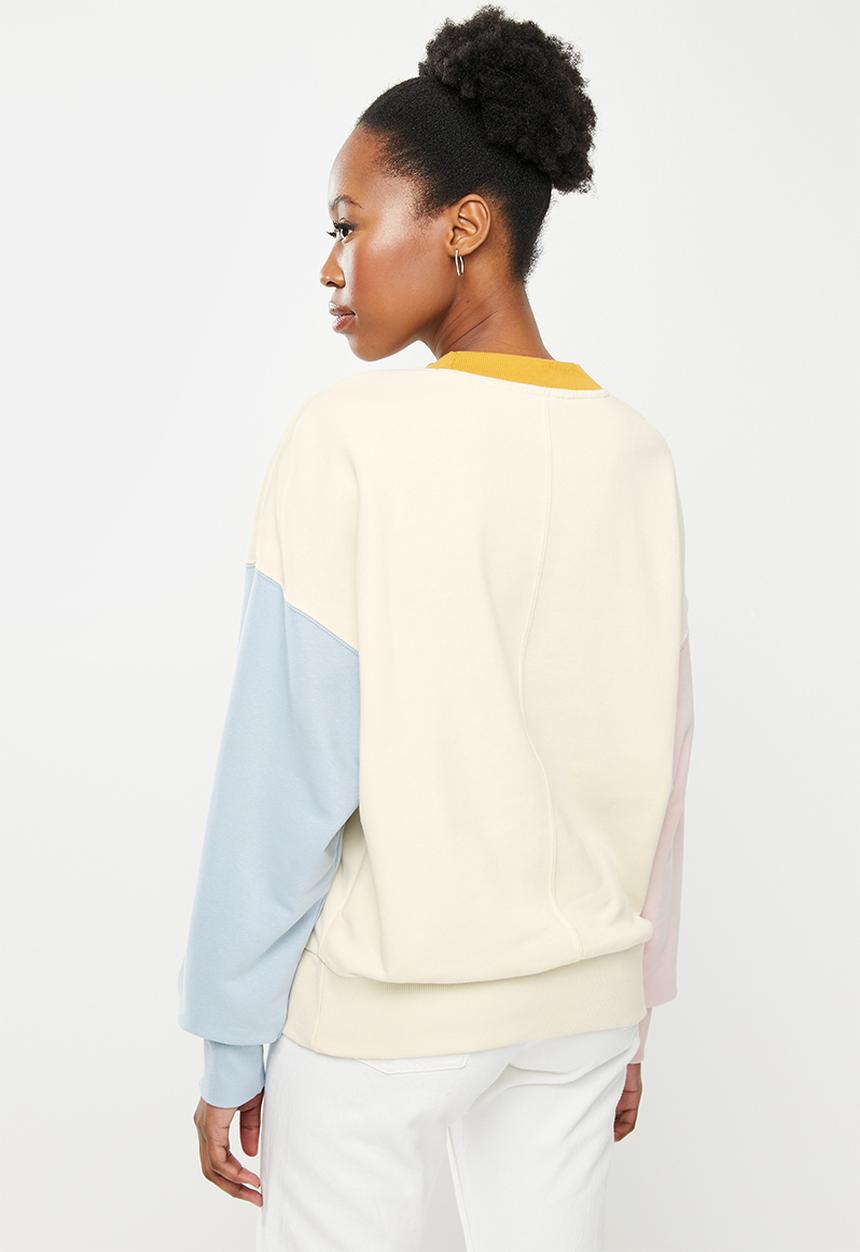 PUMA - Downtown oversized crew sweat - ivory glow