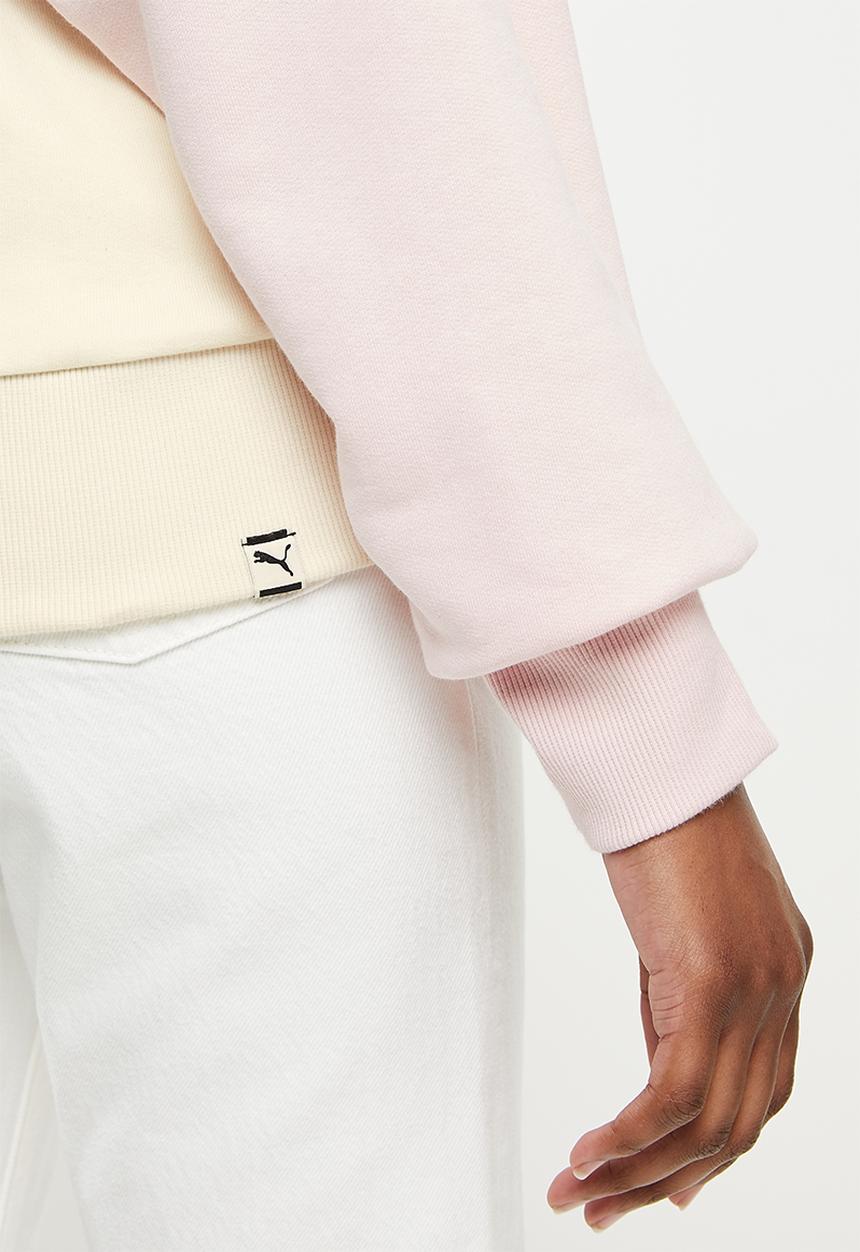 PUMA - Downtown oversized crew sweat - ivory glow