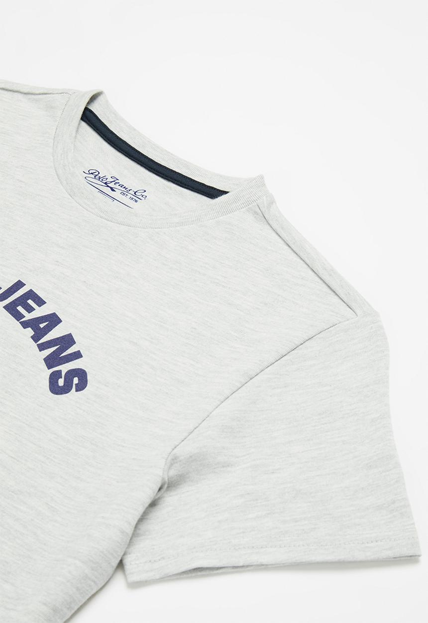 POLO - Boys pjc jackson printed tee - grey