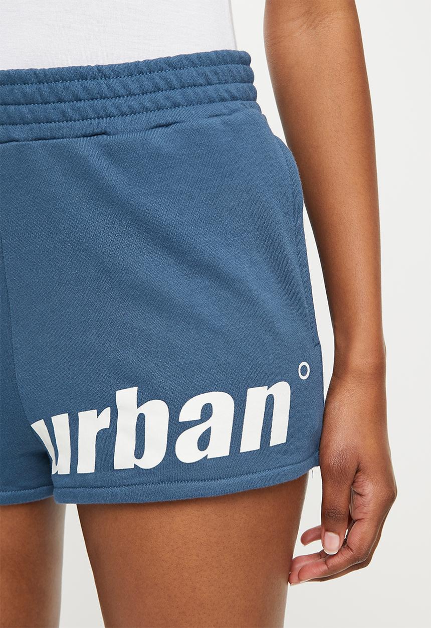 urban° - Ladies urban tonal print shorts - navy