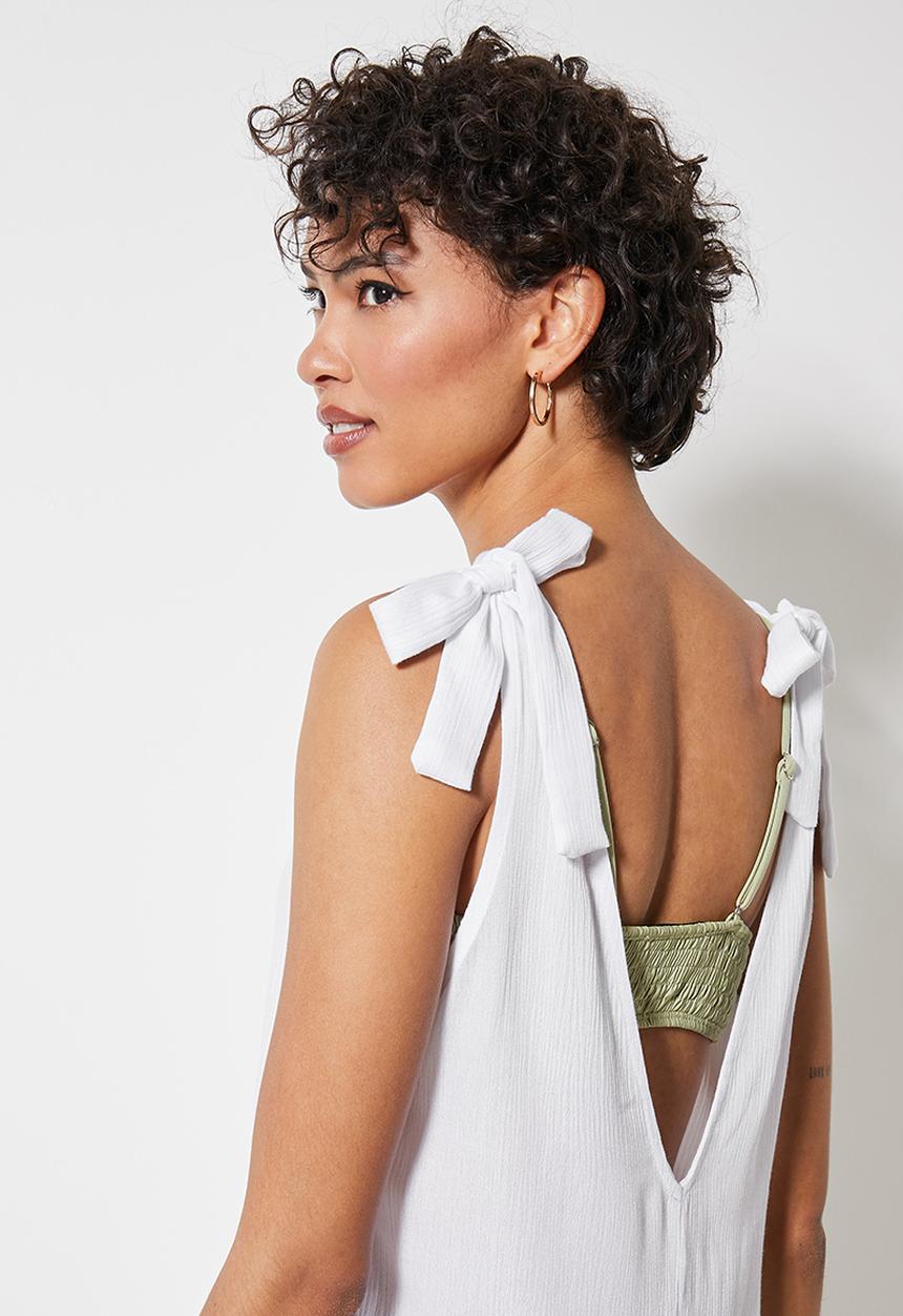 Superbalist - Tie strap romper - ecru