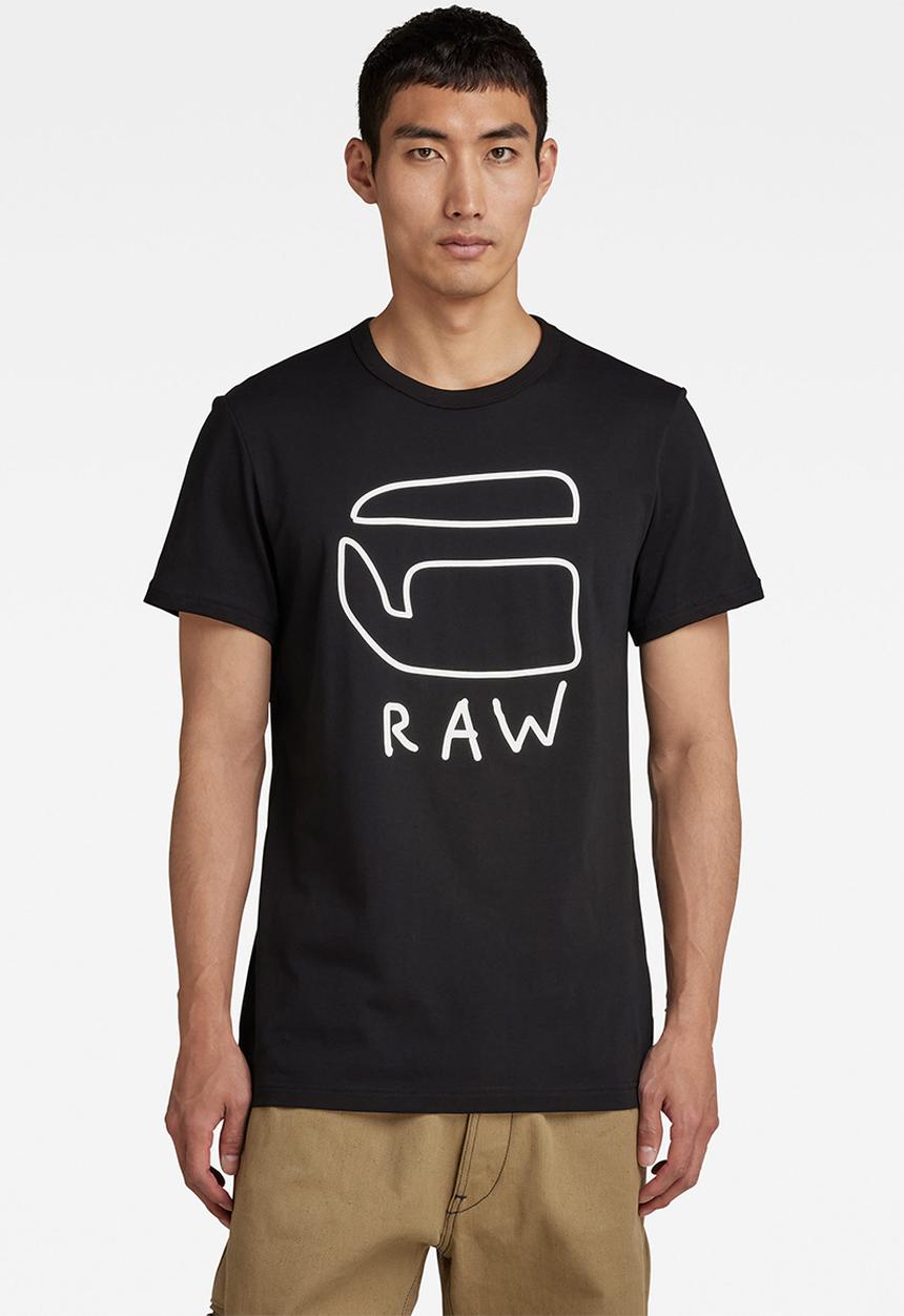 G-STAR - Graphic 10 r t s\s - dk black