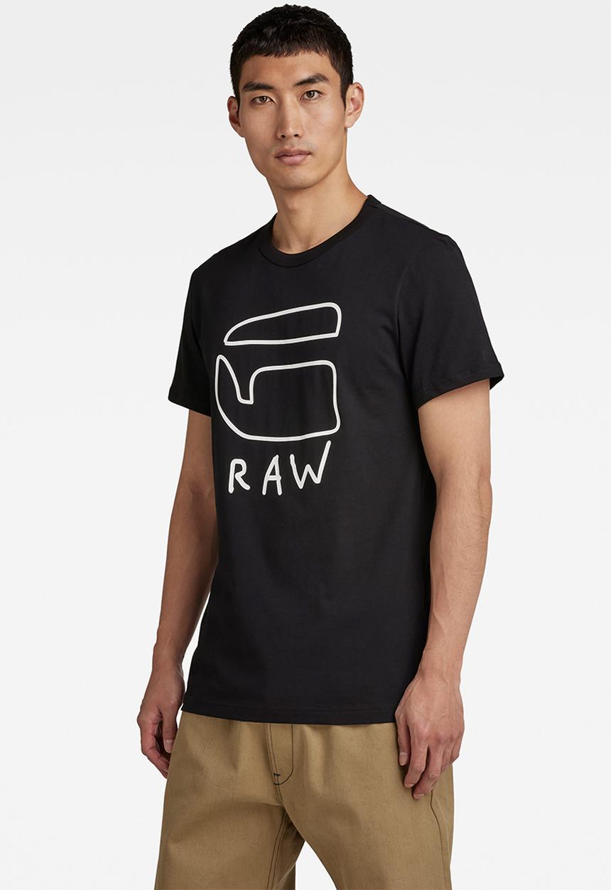 G-STAR - Graphic 10 r t s\s - dk black