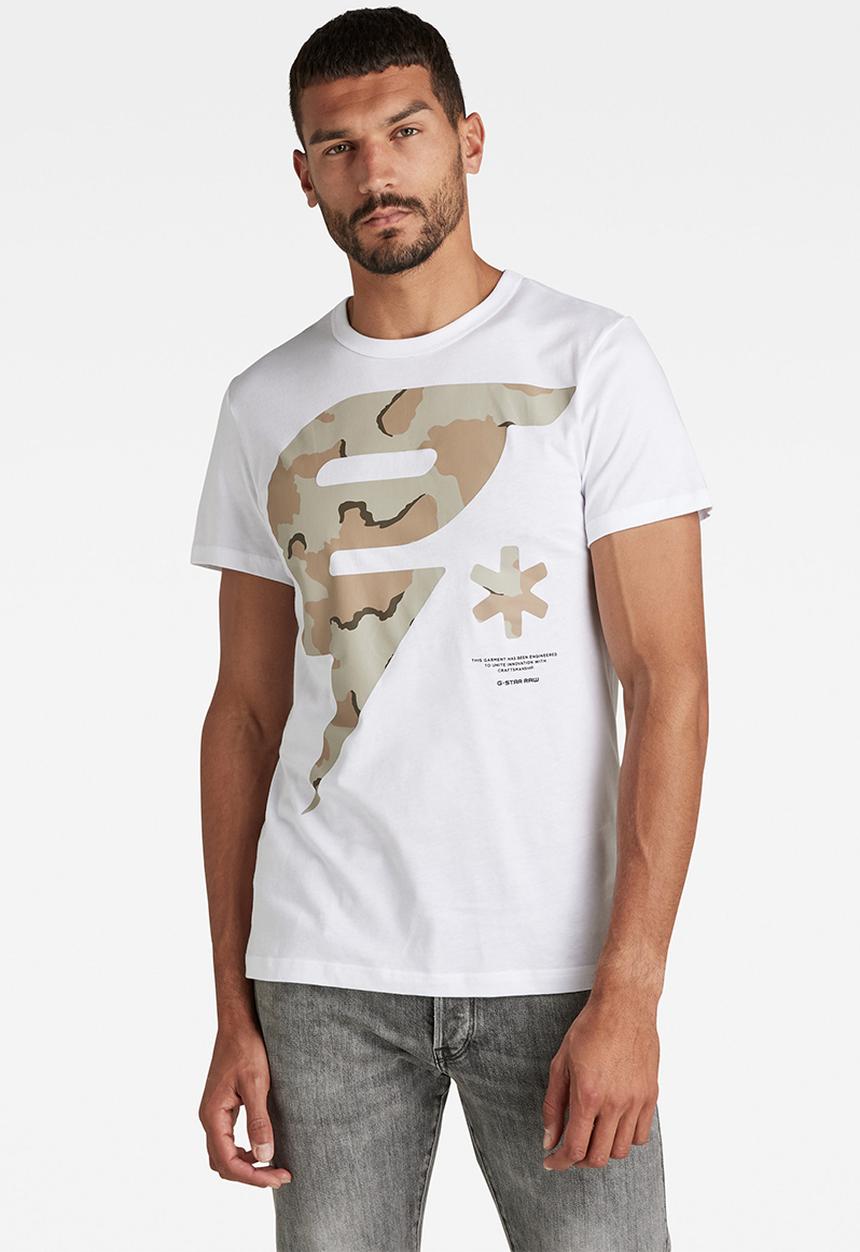 G-STAR - Graphic 13 r t s\s - white